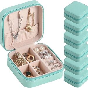 6 Pack Small Jewelry Box Mini Jewelry Organizer